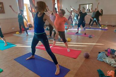 Wellnes se cvičením na zámku