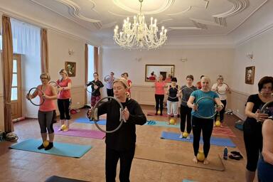 Wellnes se cvičením na zámku